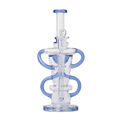 Human Grade 10.25" Straight Recycler Glass Water Pipe - Discreet Smoker
