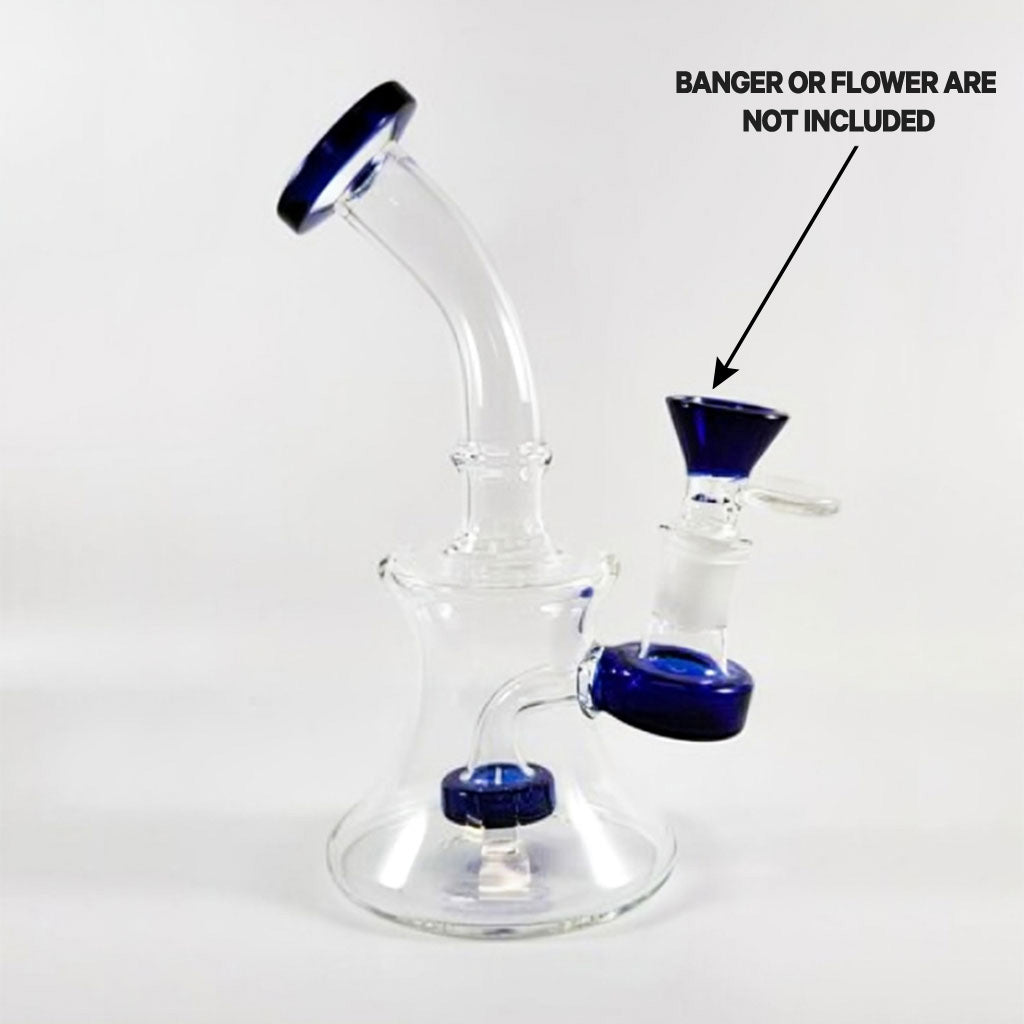 EXTENDED ROUND MOUTHPIECE MATRIX PERC RIG - Discreet Smoker
