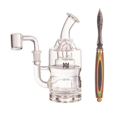 MJ Arsenal Wooden Round Dab Tool - Discreet Smoker