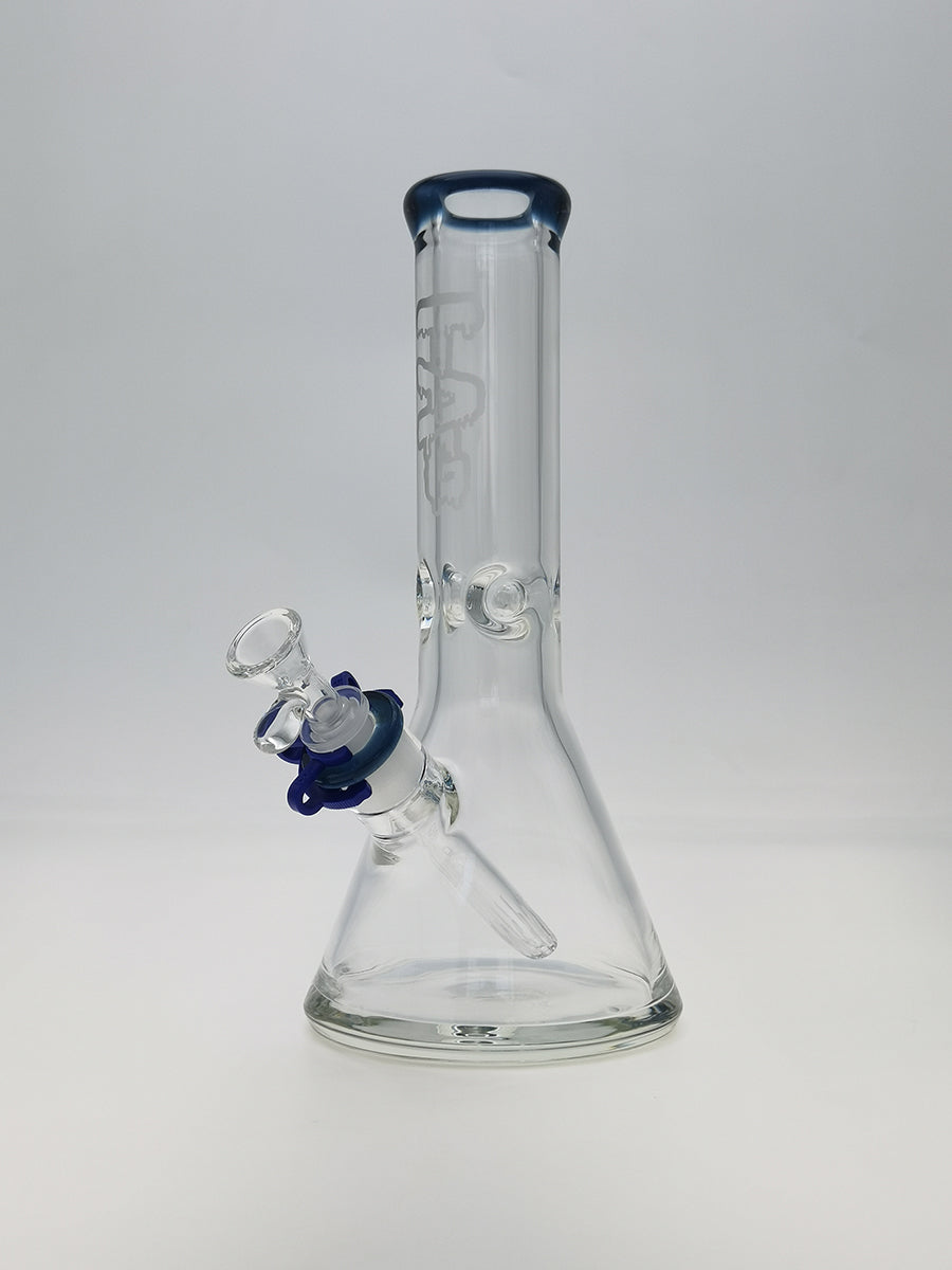 TAG - 12" Beaker 50x9MM - 18/14MM Downstem (4.00") - Discreet Smoker