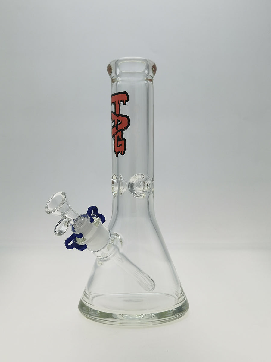 TAG - 12" Beaker 50x9MM - 18/14MM Downstem (4.00") - Discreet Smoker