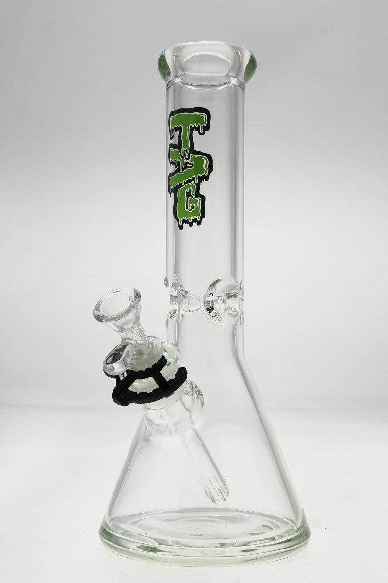 TAG - 12" Beaker 50x9MM - 18/14MM Downstem (4.00") - Discreet Smoker