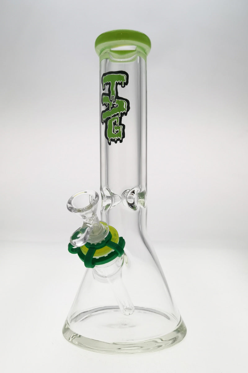 TAG - 12" Beaker 50x9MM - 18/14MM Downstem (4.00") - Discreet Smoker