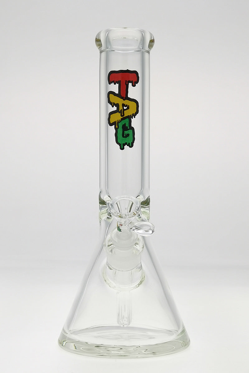 TAG - 12" Beaker 50x9MM - 18/14MM Downstem (4.00") - Discreet Smoker