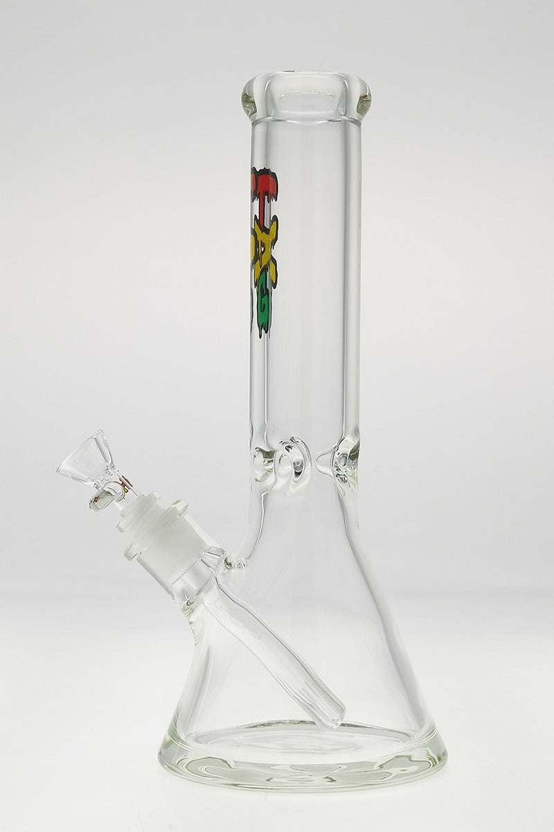 TAG - 12" Beaker 50x9MM - 18/14MM Downstem (4.00") - Discreet Smoker