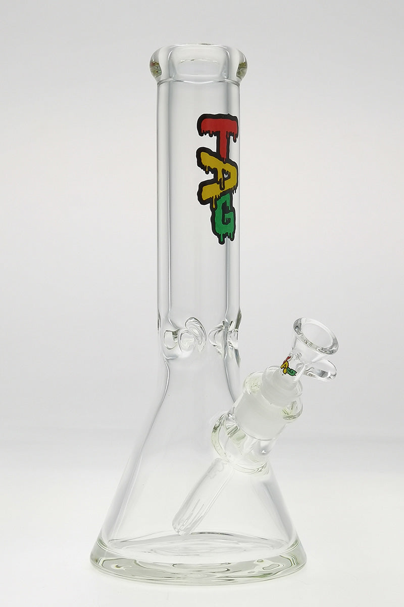 TAG - 12" Beaker 50x9MM - 18/14MM Downstem (4.00") - Discreet Smoker
