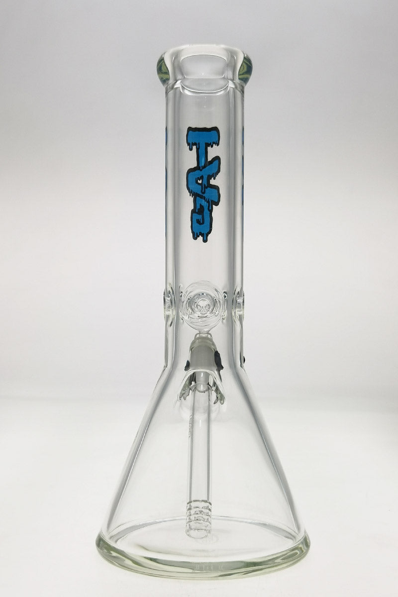 TAG - 12" Beaker 50x9MM - 18/14MM Downstem (4.00") - Discreet Smoker