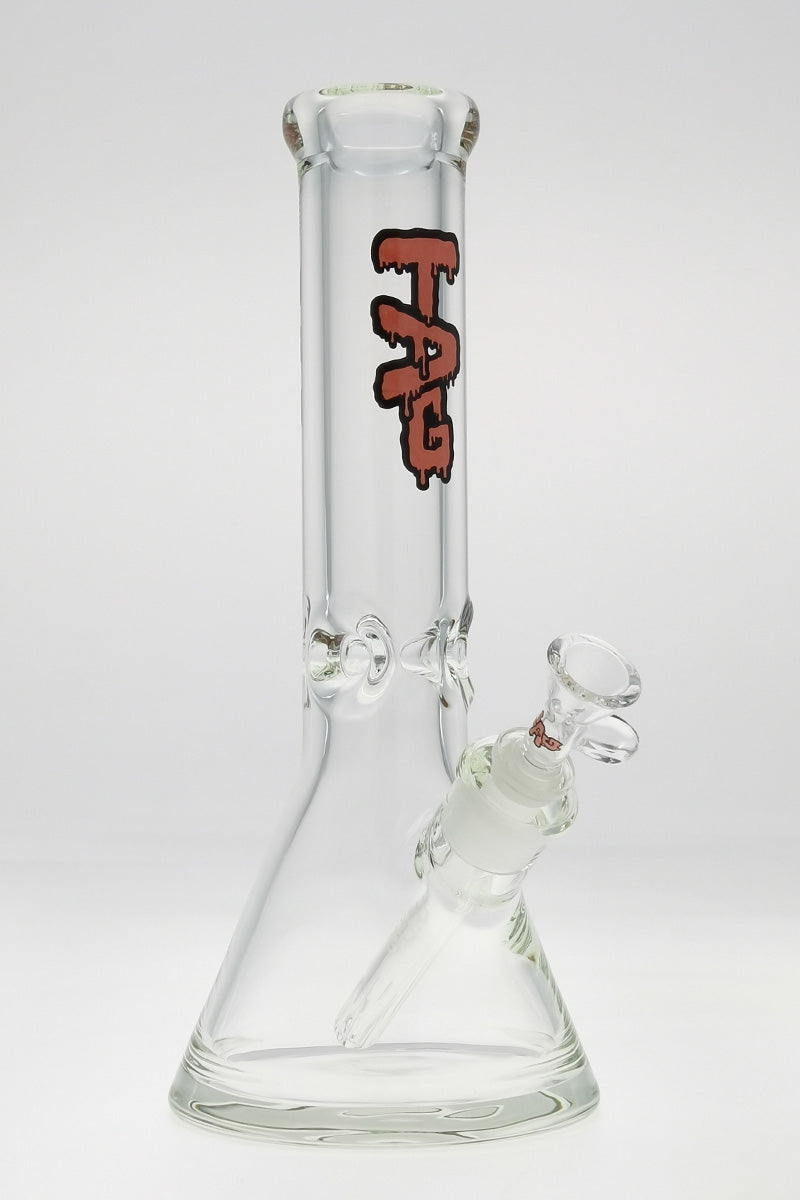 TAG - 12" Beaker 50x9MM - 18/14MM Downstem (4.00") - Discreet Smoker