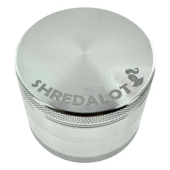 Sir Shredalot 4 Piece Metal Herb Grinder - 63mm - Discreet Smoker