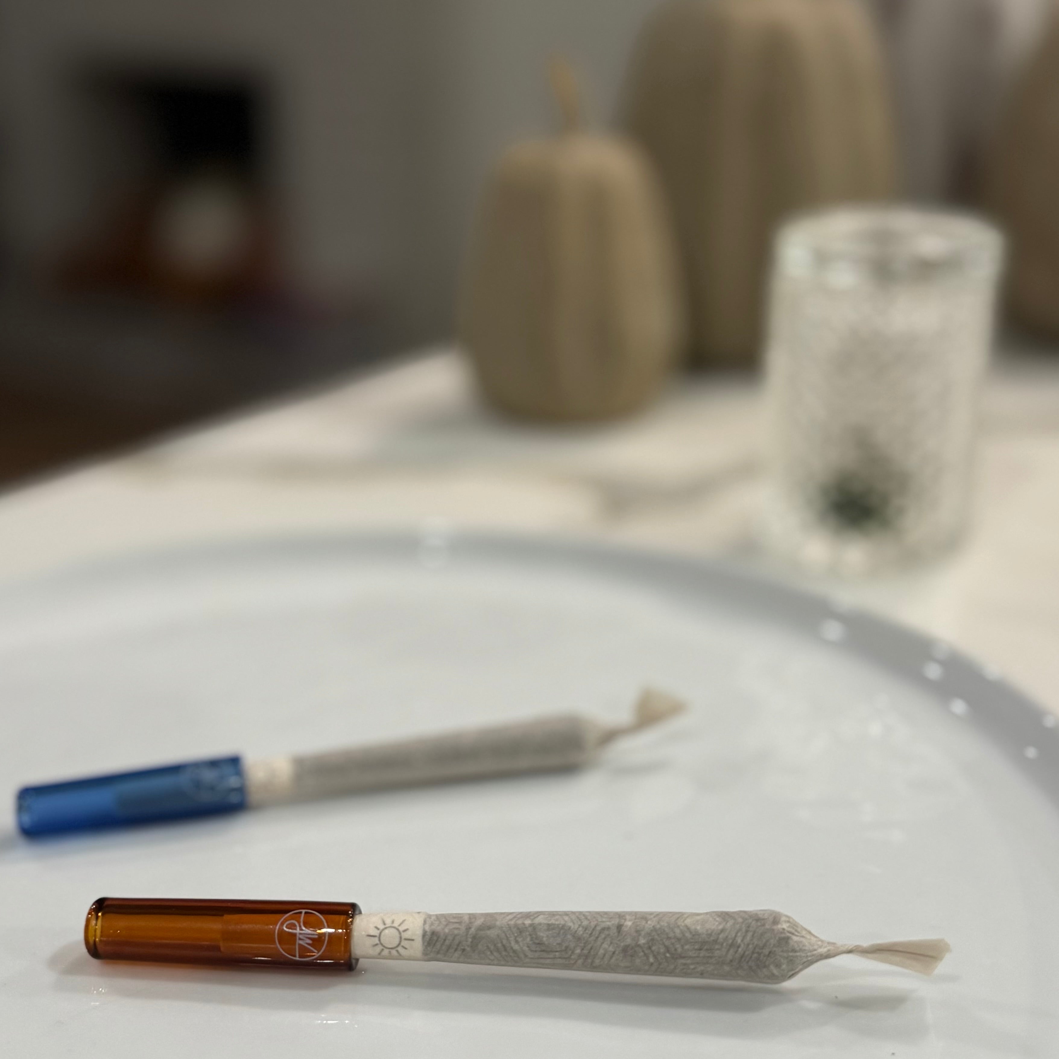 Glass Joint Tip | Amber - Discreet Smoker