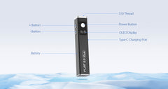 Yocan Flat 2.0 510 Thread Battery - Discreet Smoker