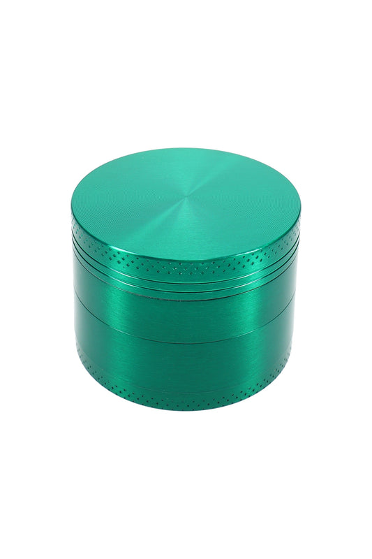 4-Part Metal Herb Grinder “Pocket Press” – 2″ (50 mm) – Assorted Colors - Discreet Smoker