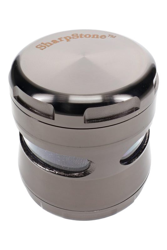 Windowed 4-Part Metal Herb Grinder – 2½″ - Discreet Smoker
