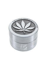 Leaf Design 3-Part Metal Herb Grinder “Mini Leaf” – 1½″