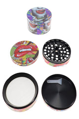 Metal Decal 4-Part Herb Grinder – 2½″