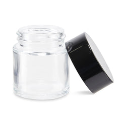 eBottles 1oz Glass Jar with Child Resistant Black Lid - 200ct
