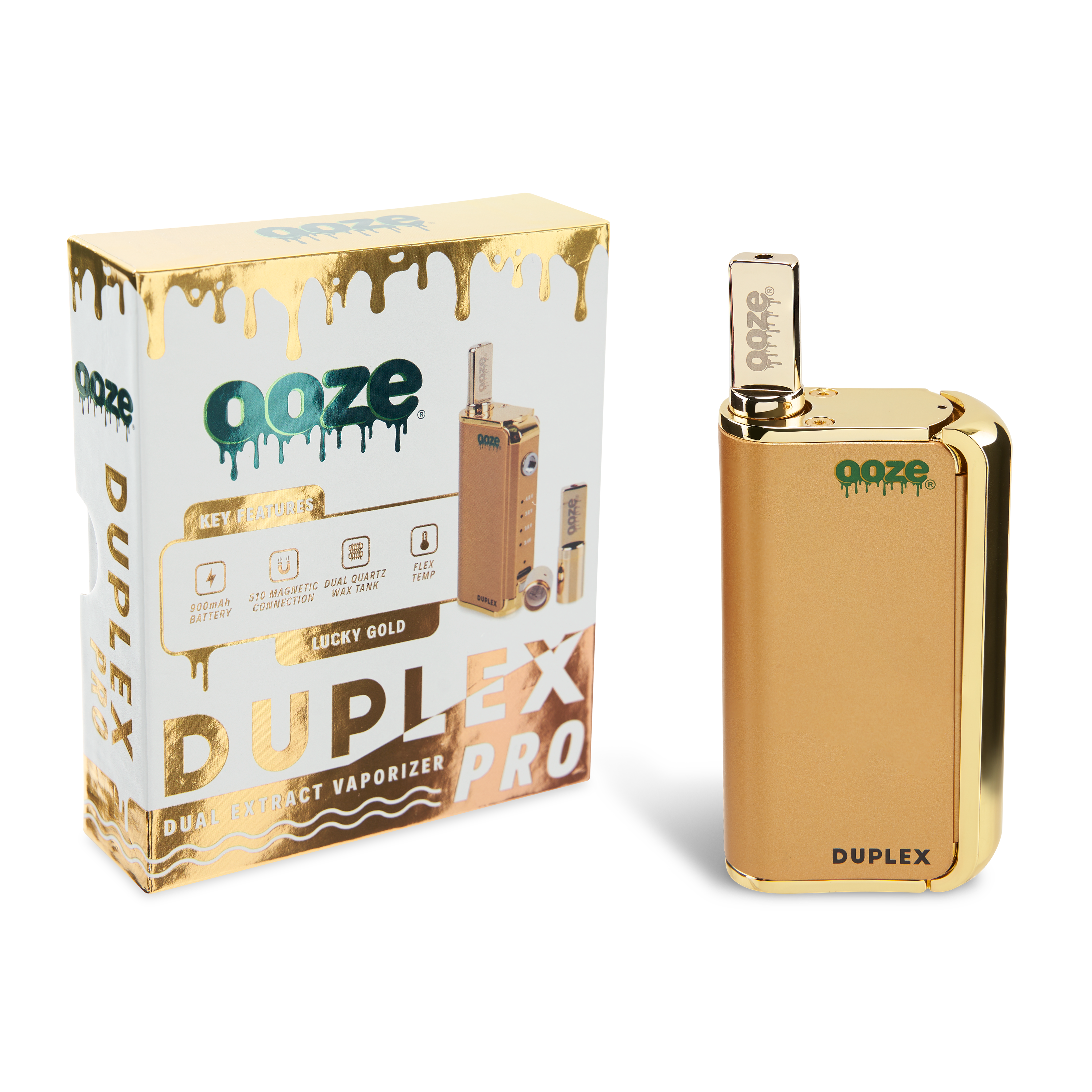 Ooze Duplex Pro – 900 mAh – Cartridge & Wax Vaporizer - Discreet Smoker