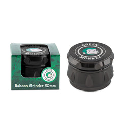 Green Monkey Grinder - Baboon Crown 4pc - 50mm - Discreet Smoker