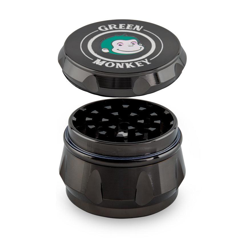 Green Monkey Grinder - Baboon Crown 4pc - 50mm - Discreet Smoker