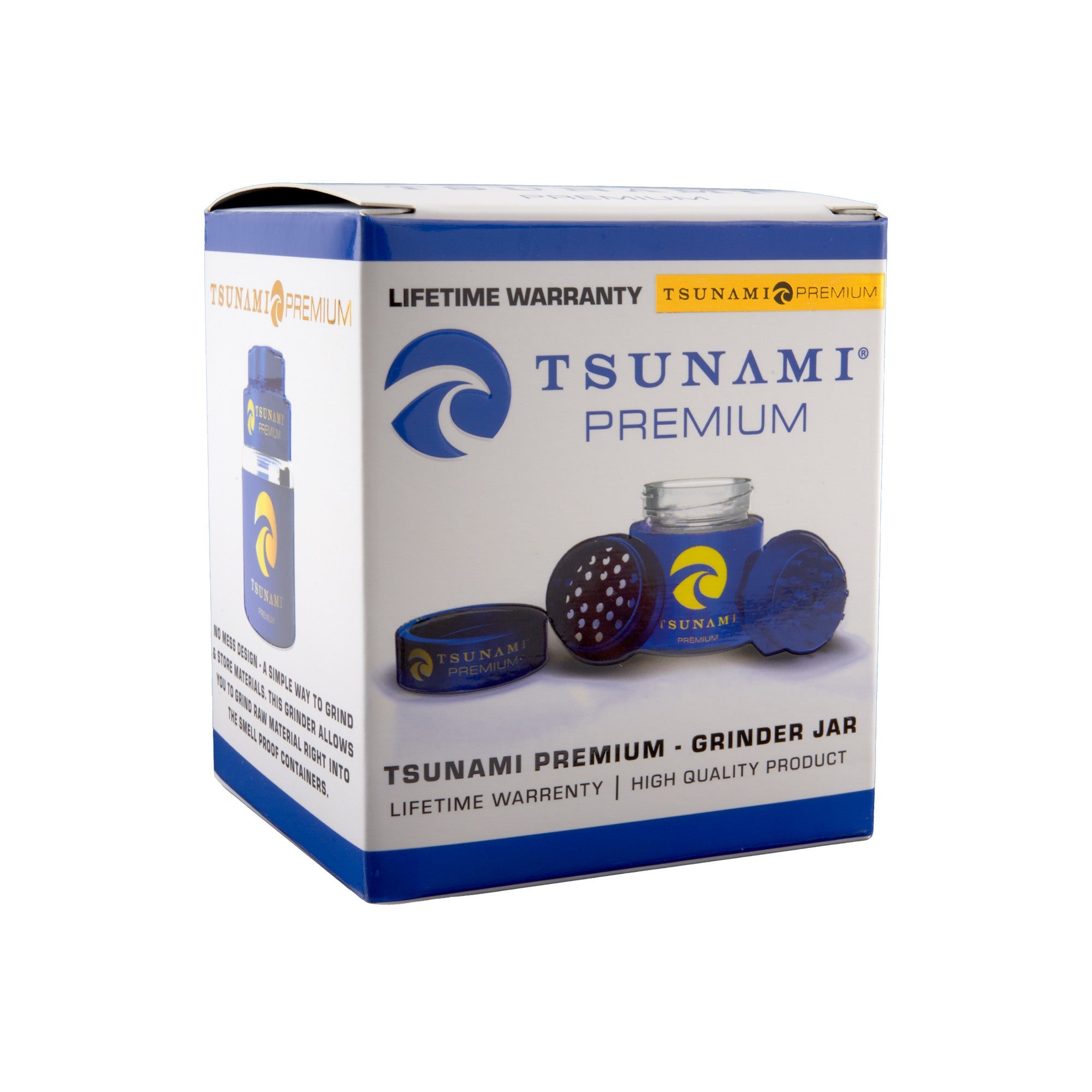 Tsunami Premium Grinder Jar - Discreet Smoker