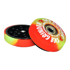 Pulsar SK8 Grinder | 3pc | 2.2"| Swirl Colors - Discreet Smoker
