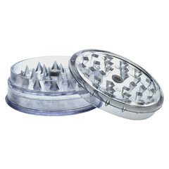 Grind-and-Store Acrylic Grinder | 3pc | 2.2" - Discreet Smoker