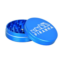 Piranha Compact Aluminum Grinder | 2pc | 2.5" - Discreet Smoker