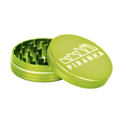 Piranha Compact Aluminum Grinder | 2pc | 2.5" - Discreet Smoker