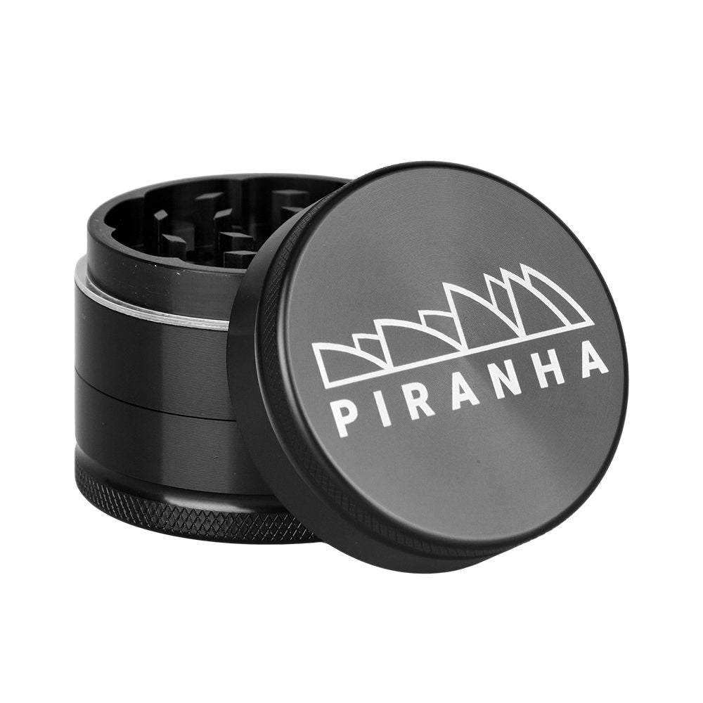 Piranha Grind-and-Store Aluminum Grinder | 3pc | 2" - Discreet Smoker