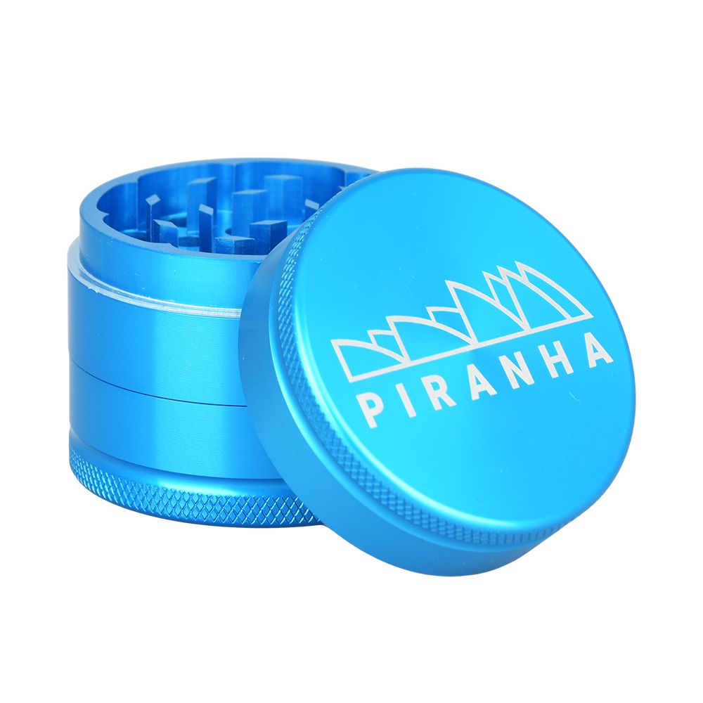 Piranha Grind-and-Store Aluminum Grinder | 3pc | 2" - Discreet Smoker