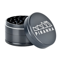 Piranha Grind-and-Store Aluminum Grinder | 3pc | 2.5" - Discreet Smoker