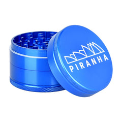Piranha Grind-and-Store Aluminum Grinder | 3pc | 2.5" - Discreet Smoker