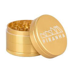 Piranha Grind-and-Store Aluminum Grinder | 3pc | 2.5" - Discreet Smoker