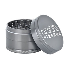 Piranha Grind-and-Store Aluminum Grinder | 3pc | 2.5" - Discreet Smoker