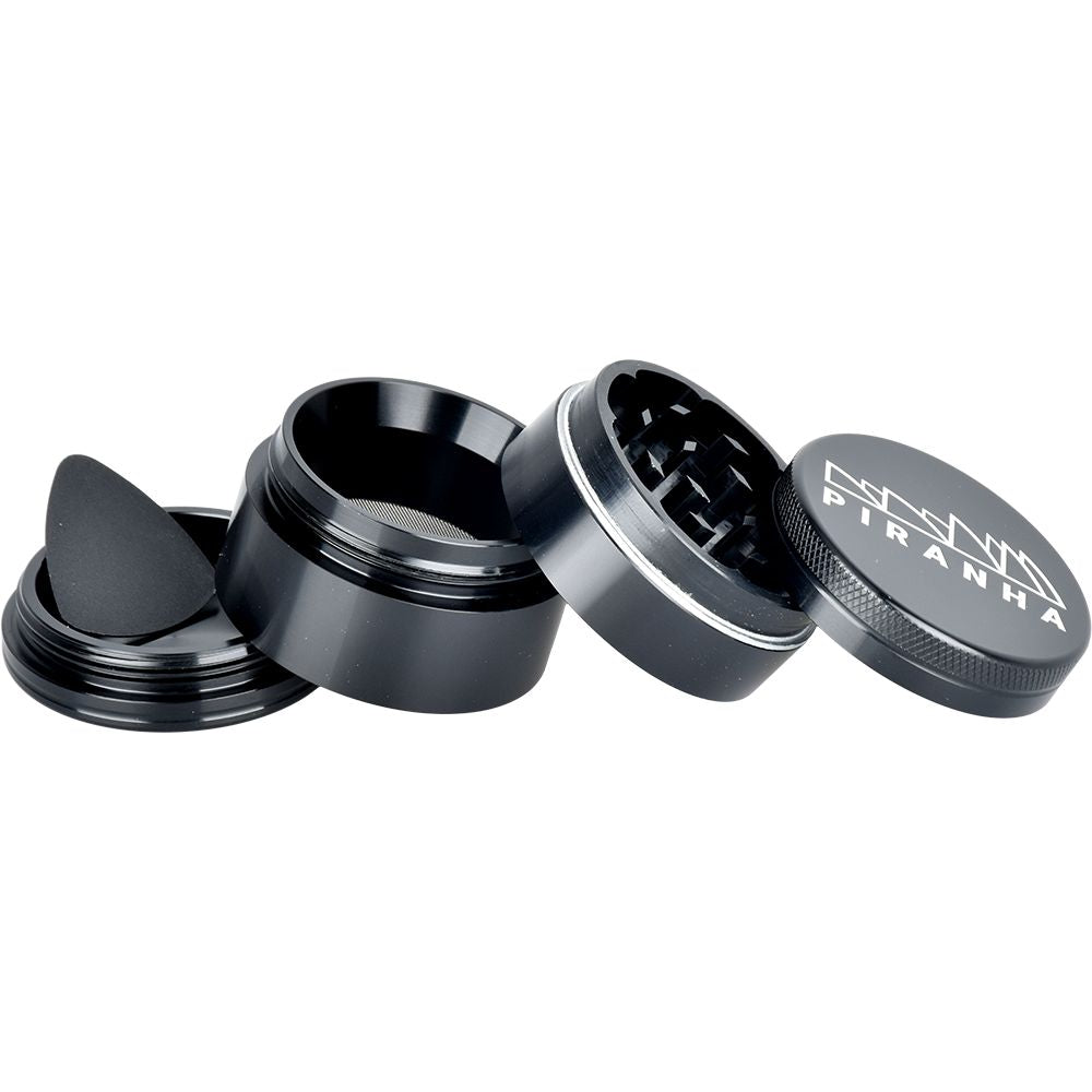 Piranha Pollinator Aluminum Grinder | 4pc | 2" - Discreet Smoker