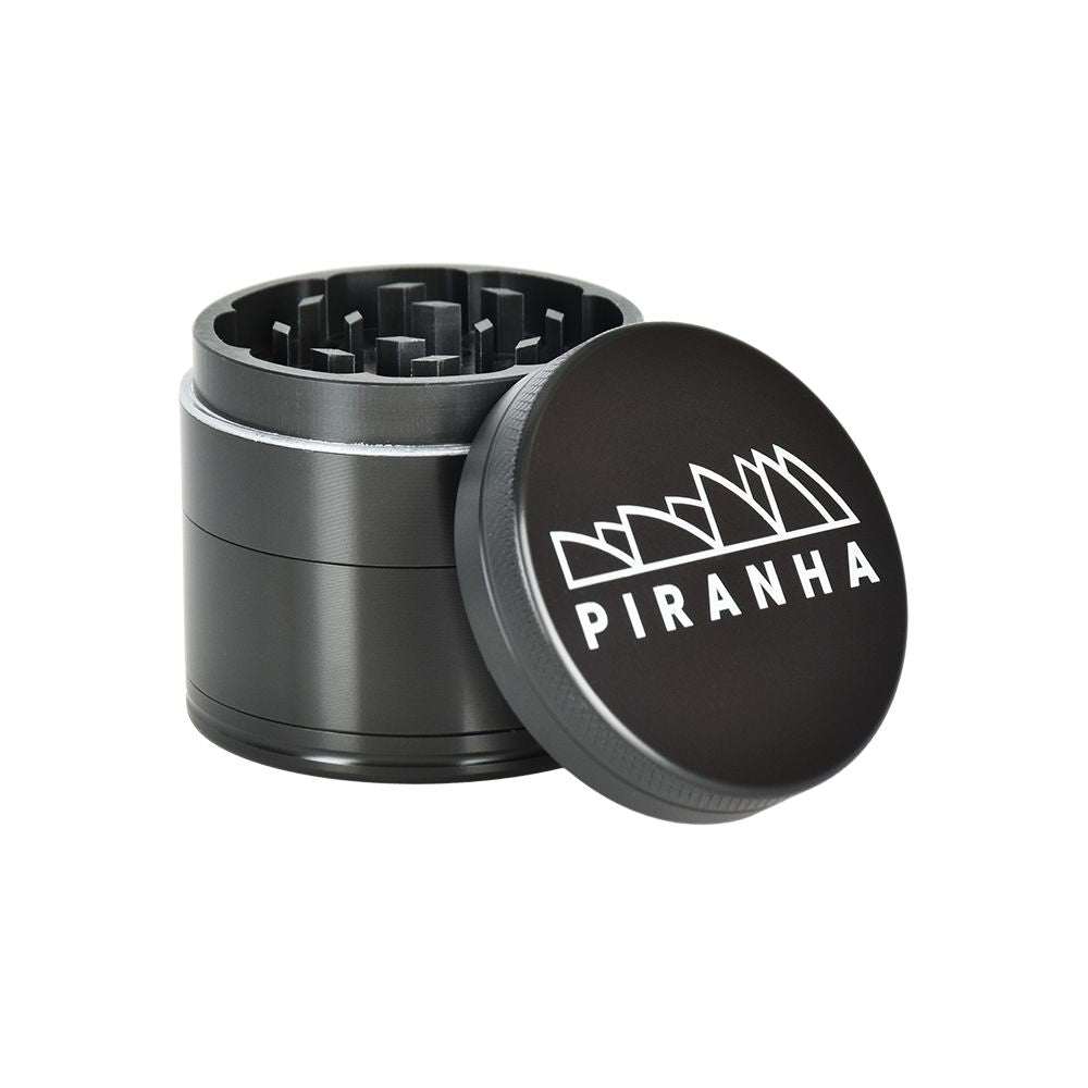 Piranha Pollinator Aluminum Grinder | 4pc | 2" - Discreet Smoker
