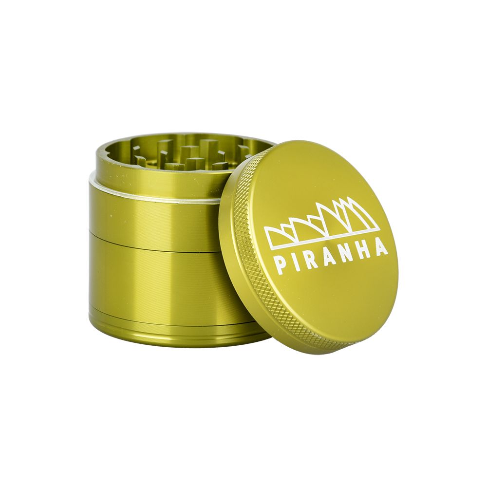 Piranha Pollinator Aluminum Grinder | 4pc | 2" - Discreet Smoker