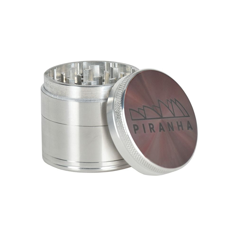 Piranha Pollinator Aluminum Grinder | 4pc | 2" - Discreet Smoker