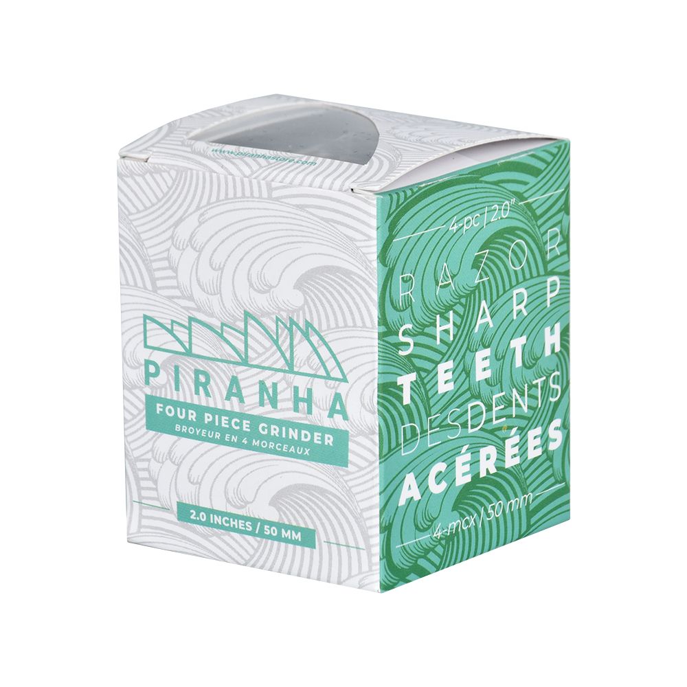 Piranha Pollinator Aluminum Grinder | 4pc | 2" - Discreet Smoker