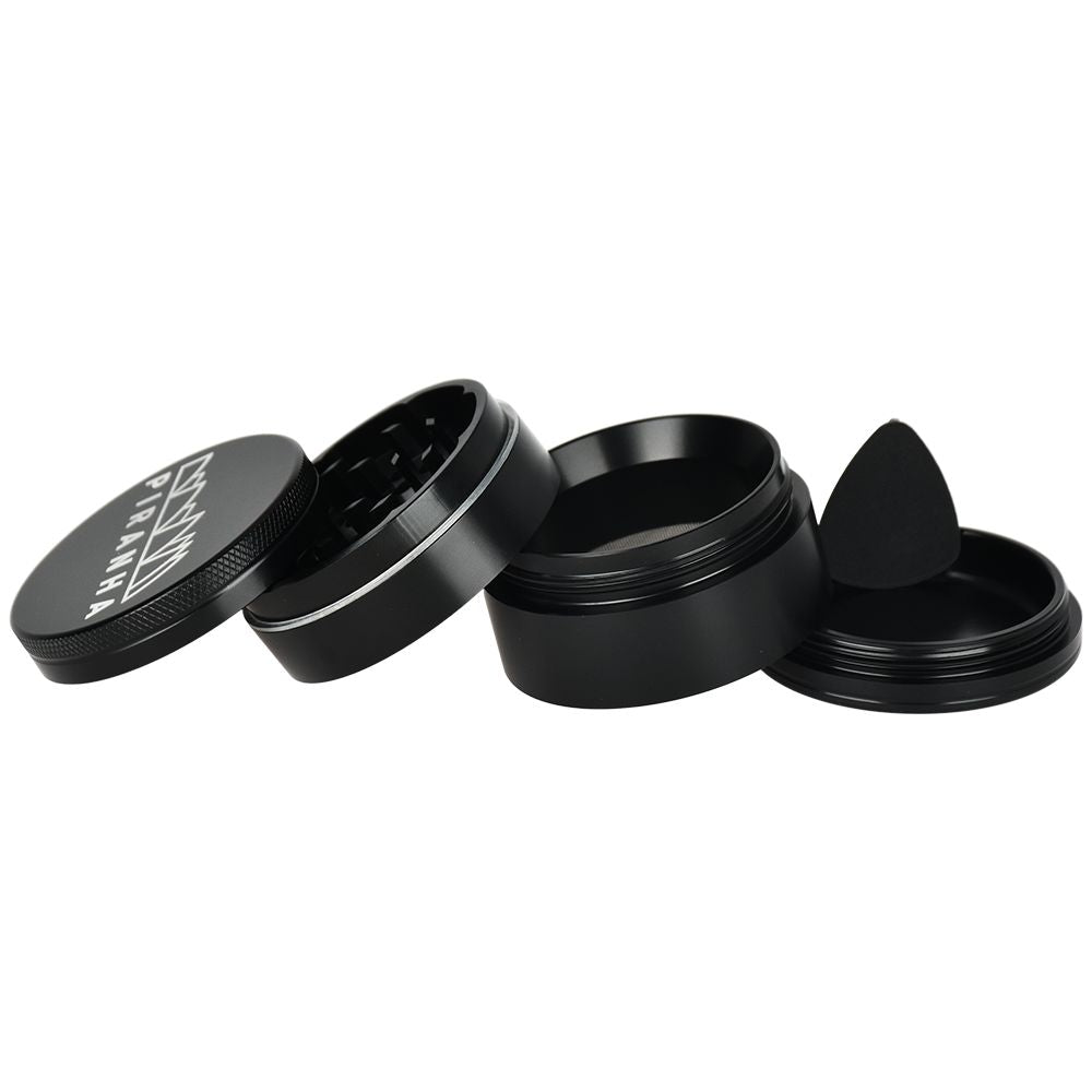 Piranha Pollinator Aluminum Grinder | 4pc | 2.2" - Discreet Smoker