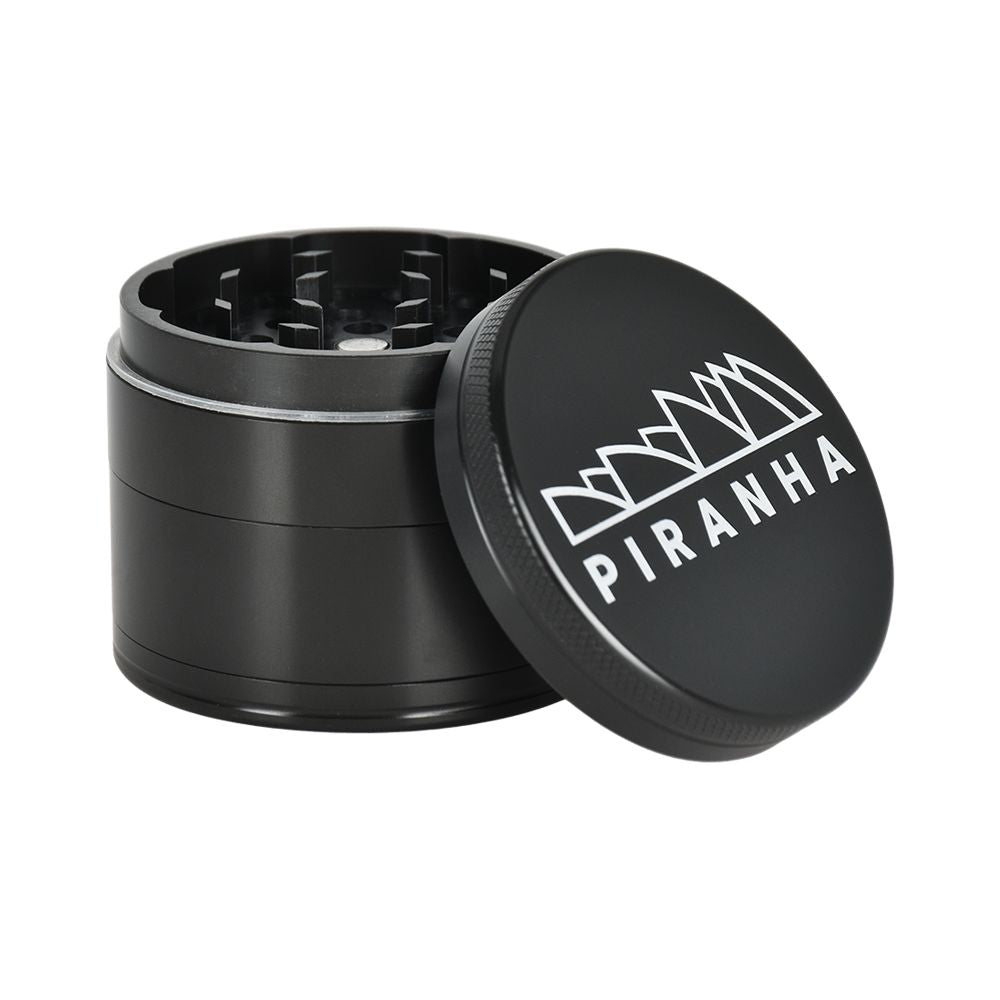 Piranha Pollinator Aluminum Grinder | 4pc | 2.2" - Discreet Smoker