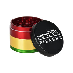 Piranha Pollinator Aluminum Grinder | 4pc | 2.2" - Discreet Smoker
