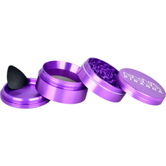 Piranha Pollinator Aluminum Grinder | 4pc | 2.5" - Discreet Smoker