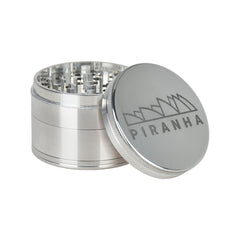 Piranha Pollinator Aluminum Grinder | 4pc | 2.5" - Discreet Smoker