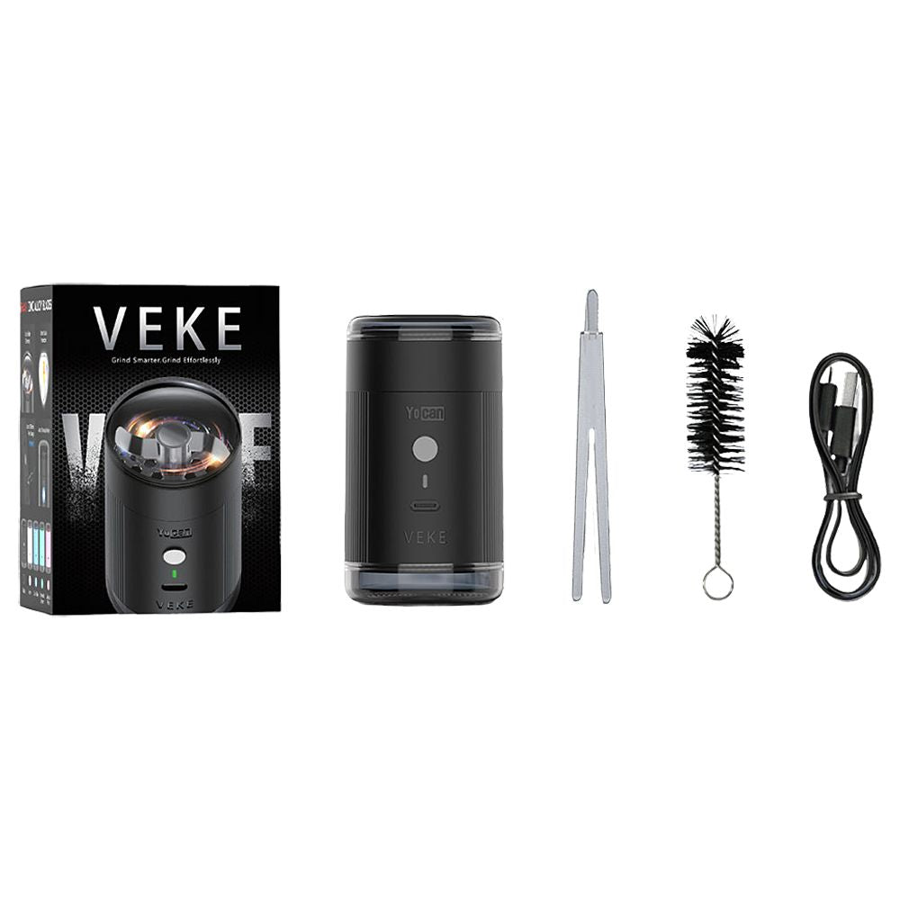 YoCan Veke Electronic Grinder - 450mAh / Black - Discreet Smoker