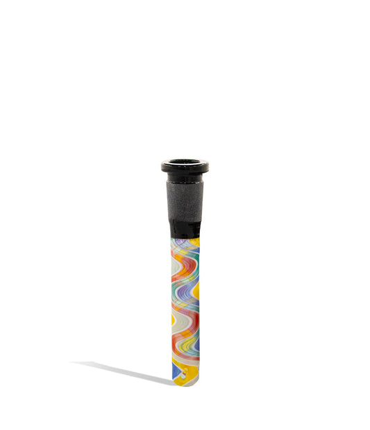 3.5 inch 14mm Downstem with Chromatic Stripe - Discreet Smoker