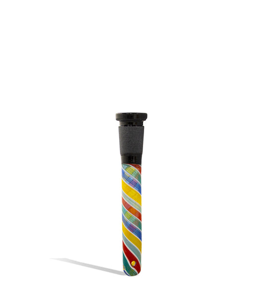 3.5 inch 14mm Downstem with Chromatic Swirl Design - Discreet Smoker