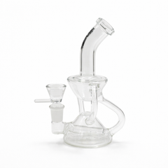 ClearFlux 7” Glass Recycler Bong - Discreet Smoker