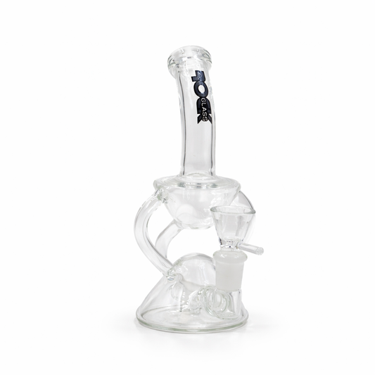 ClearFlux 7” Glass Recycler Bong - Discreet Smoker