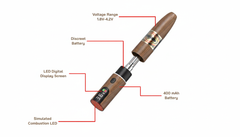The Stogie Variable Voltage 510 Battery - Discreet Smoker